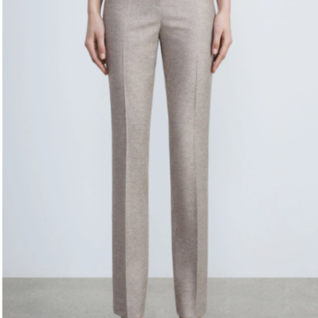 Nwt Lafayette 148 New York Wool Silk Barrow Pants Italian Heirloom Suiting $498